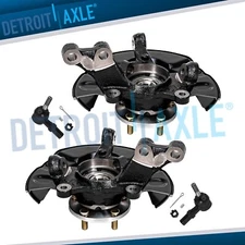 Front Knuckles Wheel Hubs Outer Tie Rods for 2003 2004 2005-2008 Toyota Matrix