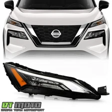 For 2021-2023 Nissan Rogue w/ Halogen Signal LED DRL Upper Headlight - Passenger