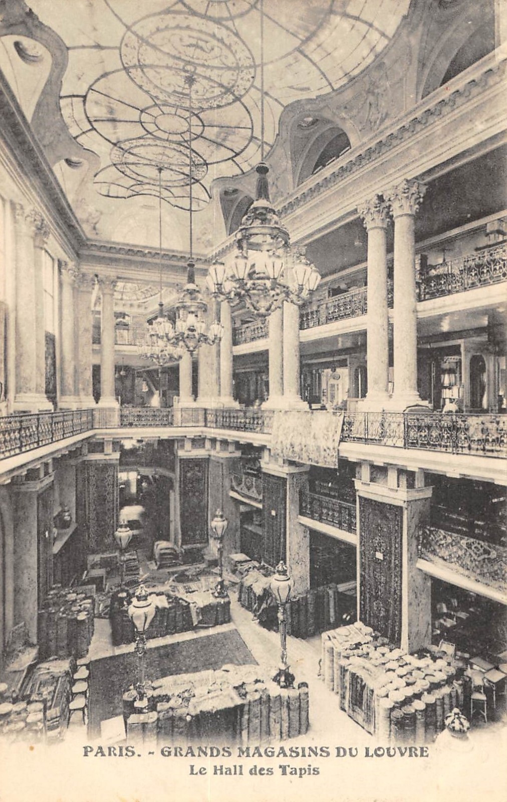 Store stamps guide: A La Ménagère, Allez Frères & Grands Magasins du Louvre