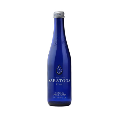Saratoga Still Spring Water In Glass Bottles 12 Pack (12oz)