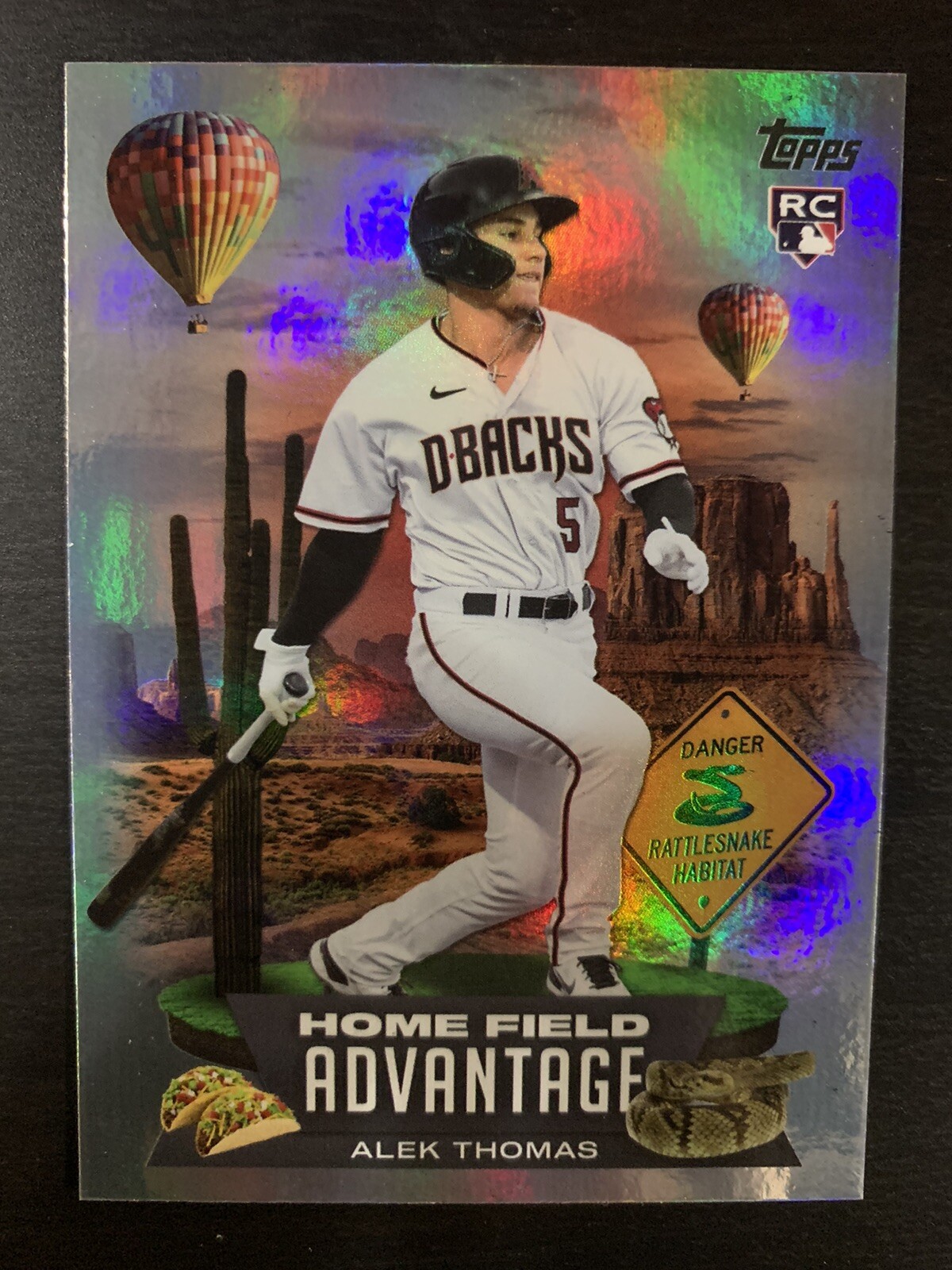 Alek Thomas 2022 Topps Update Series Home Field Advantage Insert Case Hit #HA-28
