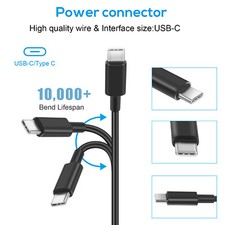Lot USB C Type C for HP Chromebook Lenovo Acer Asus Samsung Power Laptop Charger