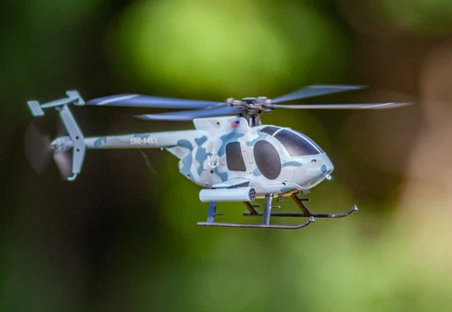 RC HELICOPTER 4 Blade HUGHES MD500 W/ Gyro Stabilization 4CH 2.4ghz-RTF-*NAVY*