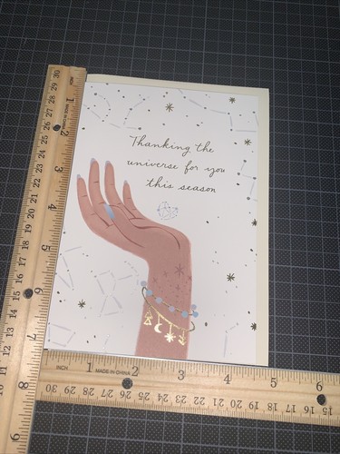 Tarjeta de agradecimiento Hallmark: Astrología agradece al universo por ti esta y todas las estaciones - Imagen 6 de 6