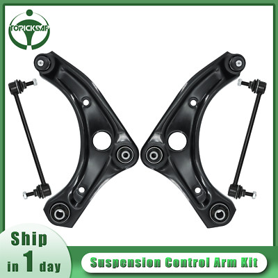 Fits Nissan Micra Versa Note 1.6L 4Pc Kit Front Lower Control Arm w/Ball Joint