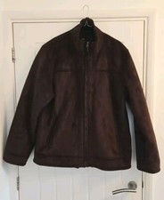 Brown Suede Jacket Universal, Size Xl, By F&f Clothing Tesco