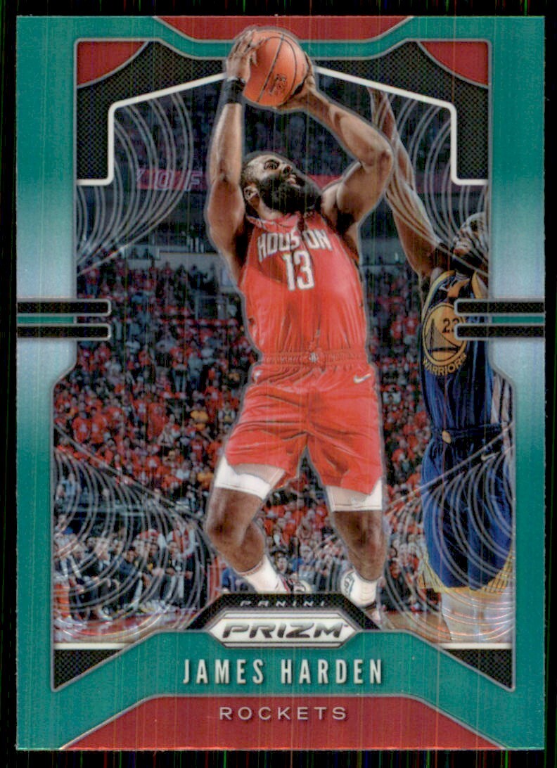 2019-20 Panini Prizm Green #107 James Harden Houston Rockets