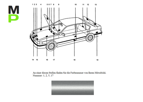 A69 краска mitsubishi