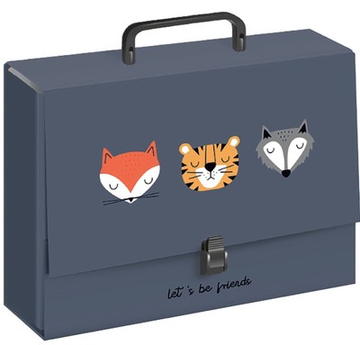 Interdruk Heftbox mit Griff für Kinder - Ideal für Dokumente und Notizbücher - B