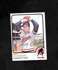 1973 TOPPS #411 RAY CORBIN - AUTO - AUTOGRAPHED - SIGNED - TWINS