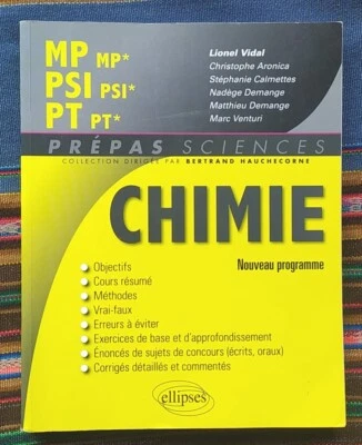Chimie MP/MP*-PSI/PSI*-PT/PT*, Ellipses. Nouveaux programmes - Photo 1/2