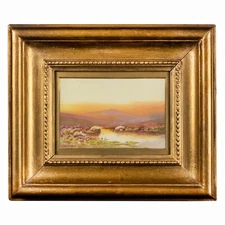 Antique English Landscape, Taw Marsh, Dartmoor,  by Colton Robins, 1909