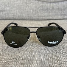 Timberland Earthkeepers Polarized Sunglasses TB9137 Black Aviator 60-13-140 New