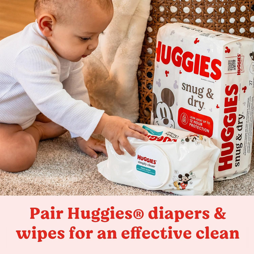 Huggies Size 2 Diapers Snug & Dry Baby Diapers Size 2 (1218 lbs) 100