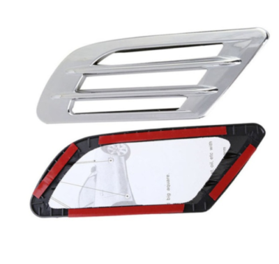 101813 Schwarz Silber Deko Ventilation Luft-Grill Sport.Look