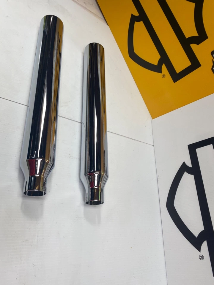 Rush🔥Harley 05-06 Softail Deluxe 3" silenciadores deslizables escape con deflectores de 2,25” Foto 2 de 4