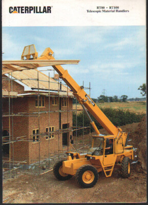 Caterpillar RT80 and RT100 Telescopic Material Handler Brochure Leaflet ...