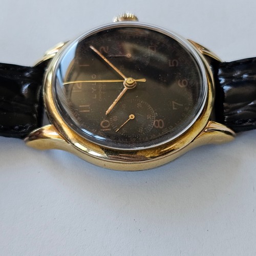 LYLO-CHRONOGRAPHE SUISSE-ANNI 50-VENUS 188-OVERSIZE (37 MM)-ANSE SAGOMATE-RARO - Imagen 7 de 24