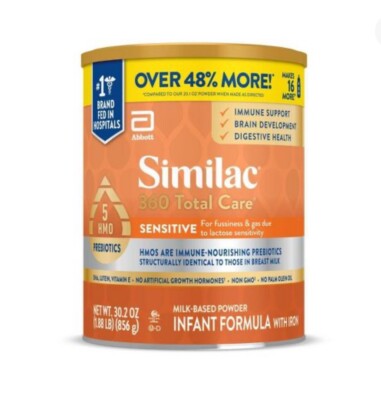 ( Pack Of 2 ) Similac 360 Total Care Sensitive with Iron 30.2oz EXP 09/2025