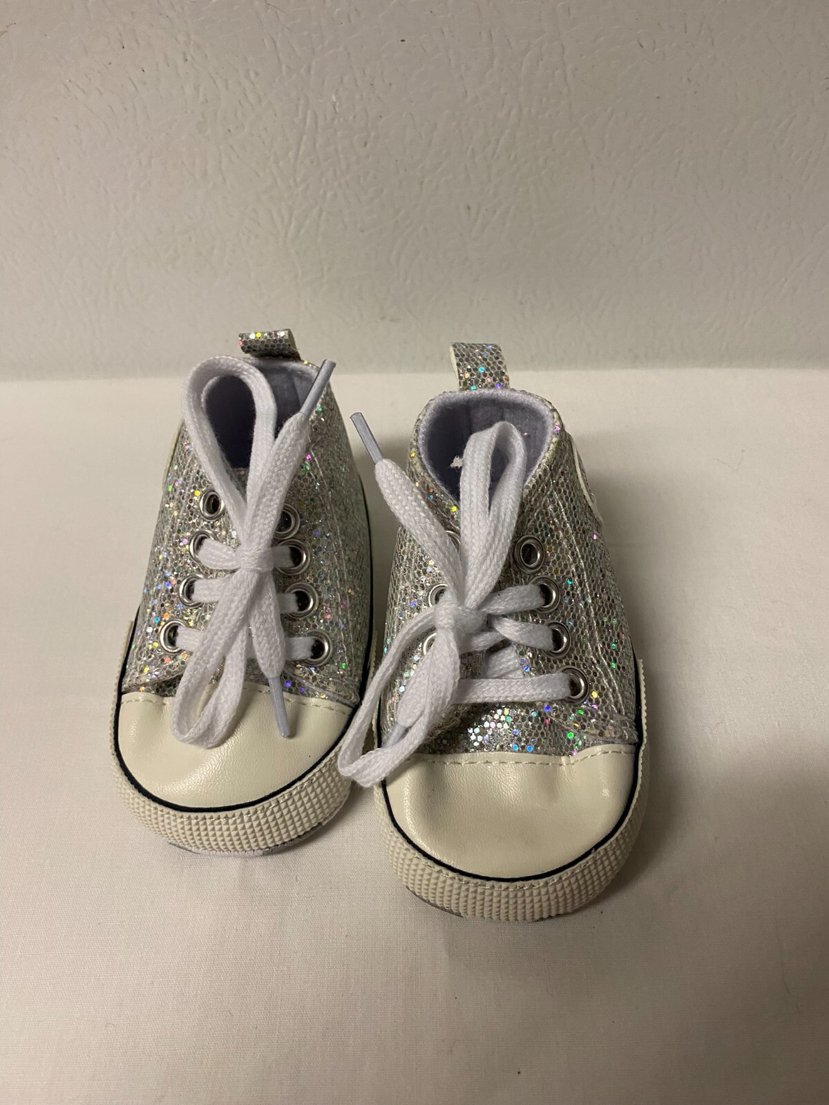 PONY Sneaker alte glitter per neonata suola morbida taglia 1