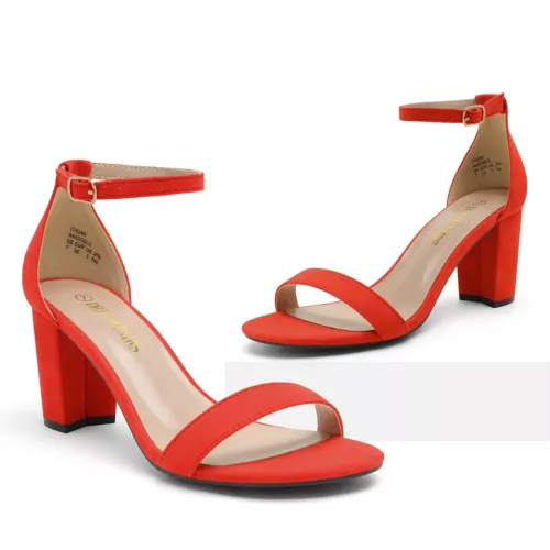 Damenschuhe Hochzeitssandalen offene Zehenpartie klobiger niedriger Absatz Party-Sandalen Größe 5-11 - Bild 41 von 63