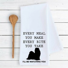 kitchen bathroom towels Every meal you make Shih Tzu dish drying cloth