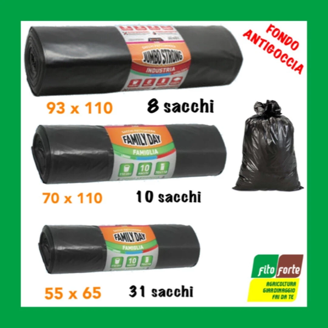 USAMS - Sacchetti Per Rifiuti Per Cani, 300 Pezzi, Rinforzati, 15 X 20 Rotoli 150 Nero 150 Verde - Foto 2