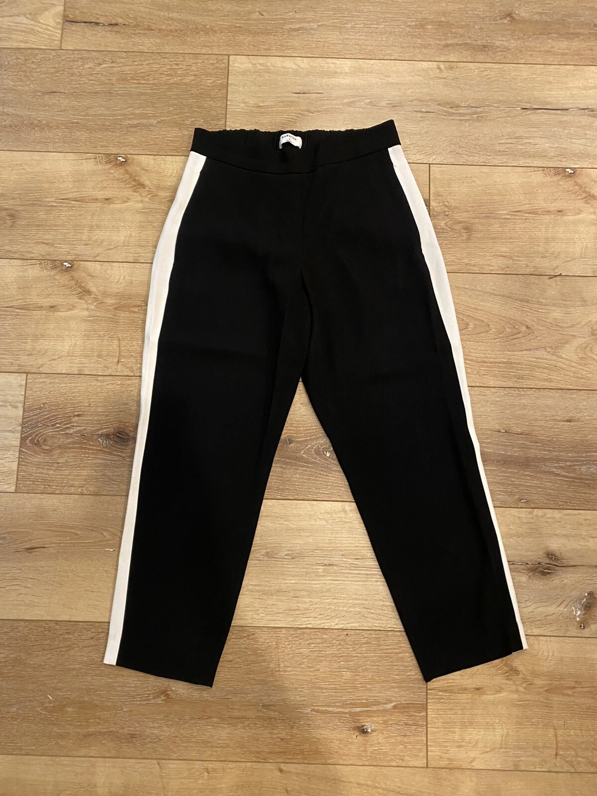 Babaton Womens Dress Pants Side Stripe Slim Fit Dress Trousers Black Womens 2