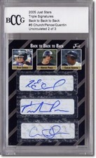 Ryan Church * Jeremy Hermida * Carlos Quentin * Autograph Rookie Auto RC BGS 1/3