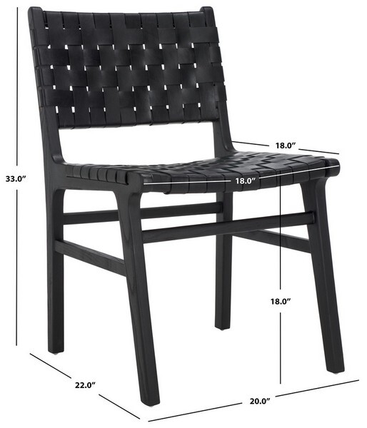 Safavieh TAIKA LEATHER DINING CHAIR, Reduced Price 2172756868 DCH4000G-SET2