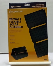Flexsolar Solar Panel Charger 20W Portable for Phones Flashlight Watches E20