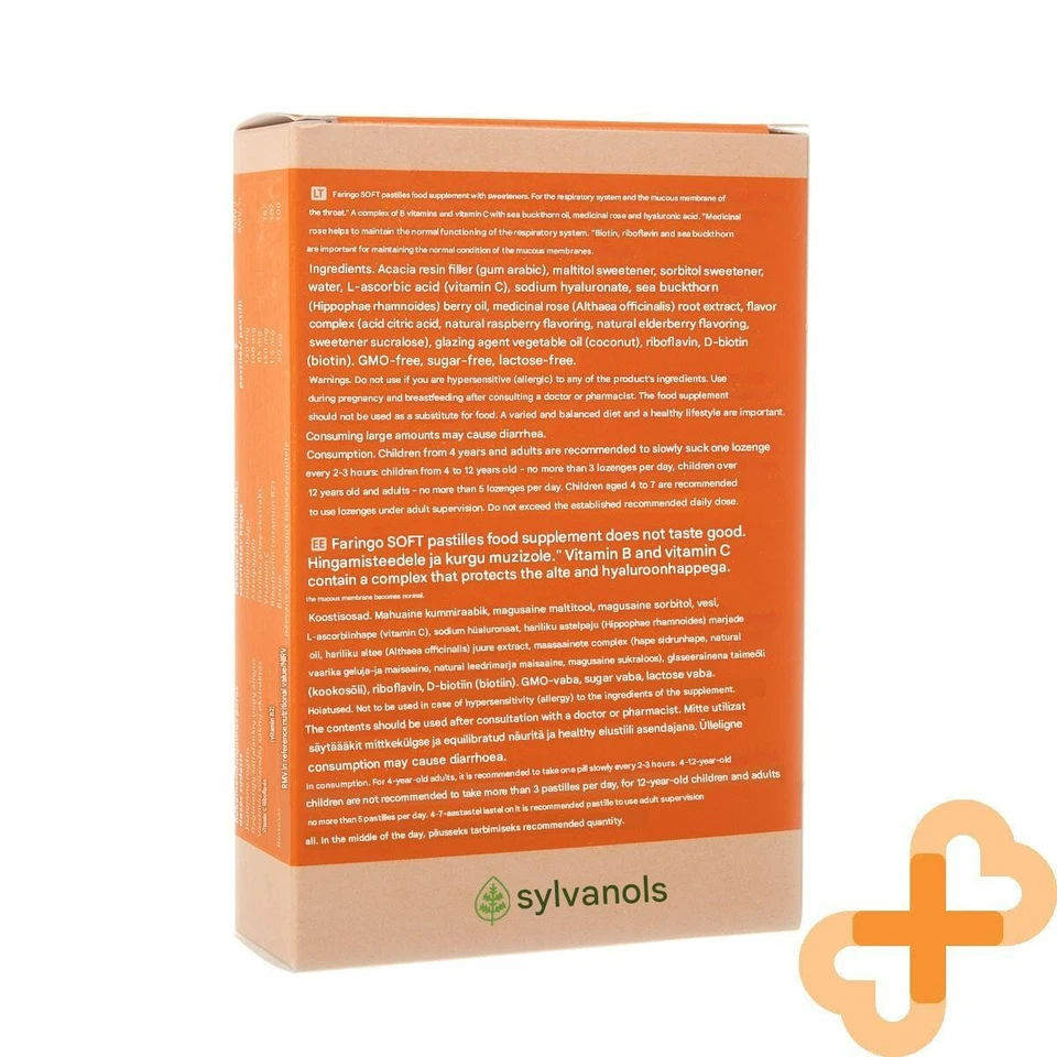 FARINGO SOFT Respiratory System and Throat Mucosa 20 Lozenges Supplement - Image 3 of 4