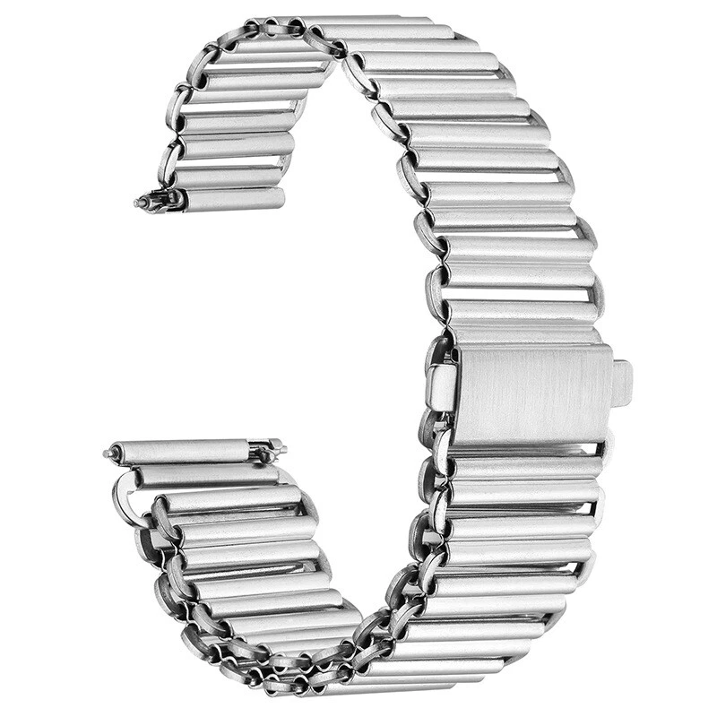 18-20mm Bonklip Bamboo Style Stainless Steel Watch Bracelet - Image 4 of 4