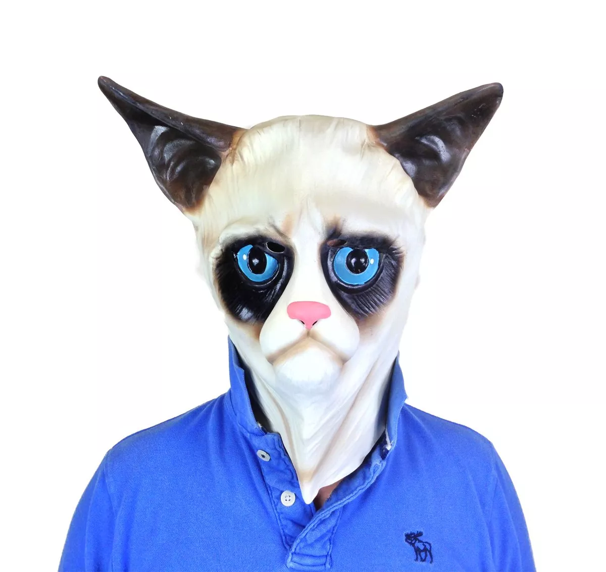 Grumpy Cat Siamese Cat Latex Mask Ragdoll Pussy Animal Masks Fancy Dress  Costume