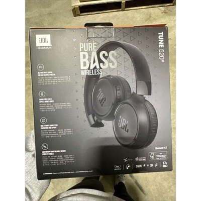 JBL JBLT520BTBLKAM Tune 520BT Wireless On-Ear Headphones, Black | eBay