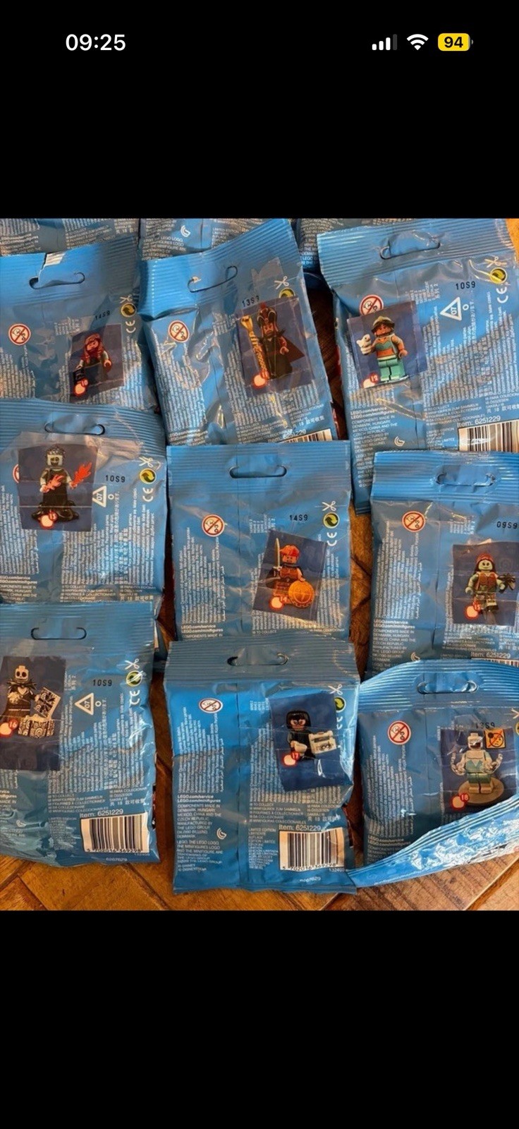 LEGO Minifigures Disney Series 2 Lot Sealed Foil Mystery Bag Packs 2