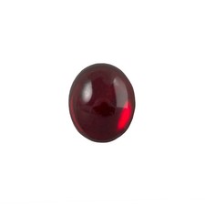 12x10mm Translucent Ruby Foiled Glass Oval Cabochons 6 cab4003A