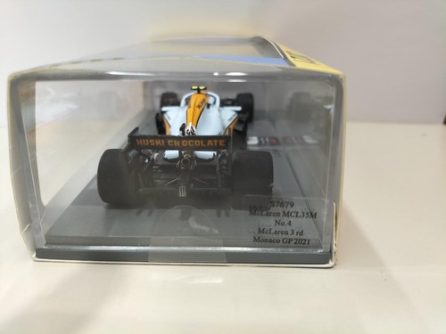 【Mini Car】 SPARK 3RD MONACO GP 2021 McLaren MCL35M used from Japan Good - Picture 3 of 5