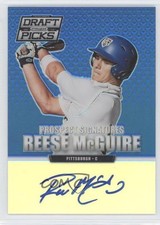 2013 Panini Prizm Perennial Draft Picks Blue 25/75 Reese McGuire #15 Auto 2v9