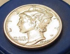 1945 Brilliant Uncirculated Dime  90% Silver  Blazing Original Luster # 413 ~ 12