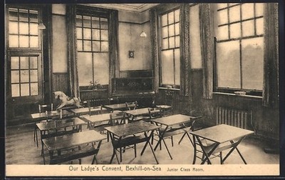 Bexhill-on-Sea, Our Ladye´s Convent, Junior Class Room, Ansichtskarte 