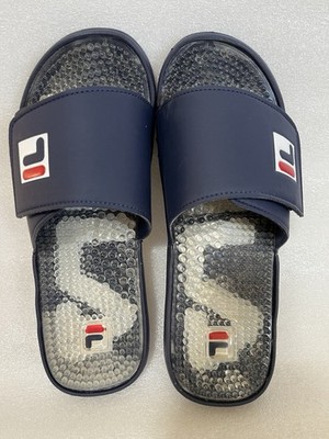 Fila Men's Massaggio Slippers Casual Slide Sandals Massage Nubs