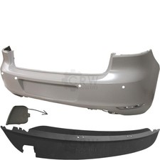Set Stoßstange hinten+Spoiler VW Golf VI 6 5K Bj. 08-12 für PDC nur Limousine