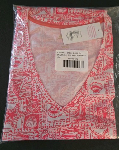 Lilly Pulitzer Seaside Harbour Etta Maxi Dress Size XL Minzer Red NWT - Picture 2 of 3