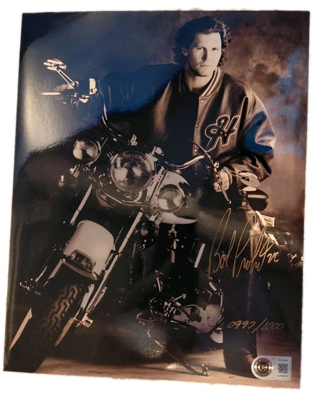 Bob Probert signed 8x10 Rare Detroit Red Wings Chicago Blackhawks Beckett