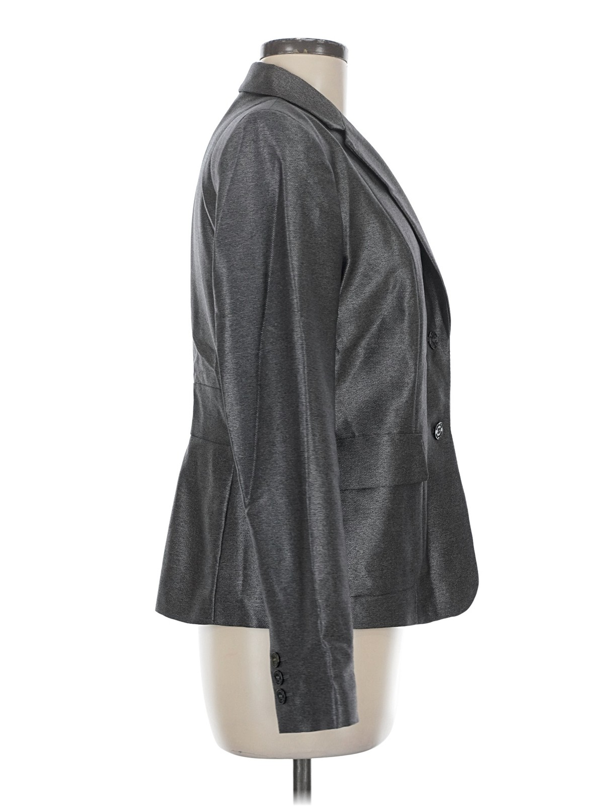 Calvin Klein Women Gray Blazer 6 thumbnail 3