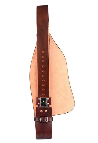 Western Leather Horse Saddle Fender Pair Tooled Replacement Fenders. - Picture 3 of 6