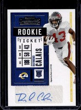 2020 Panini Contenders Raymond Calais Auto Rookie Ticket #219 Rams Rookie
