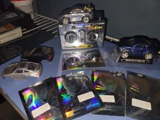 ZipZaps 27MHz RC Car Set w/ Controller + 5 Sealed 1990 Marvel Hologram Packs