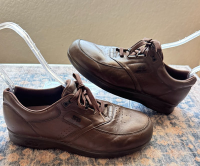SAS Men s Time Out, Size 10 W Antique Walnut Color Walking Shoes Made In USA